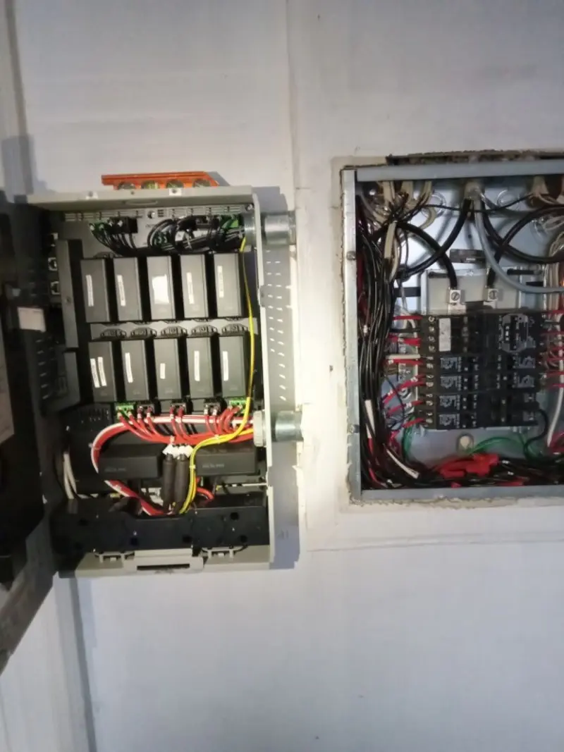 Electrical panel upgrade completed for Security Camera Wiring in Maple Heights-Lake Desire